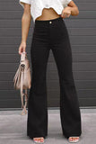 Sexy Casual Boot Cut Mid Waist Wide Leg Bottoms(4 Colors)