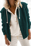 Casual Solid Patchwork Buckle Turndown Collar Outerwear(5 Colors)