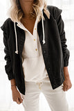 Casual Solid Patchwork Buckle Turndown Collar Outerwear(5 Colors)