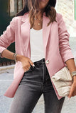 Work Solid Color Turn-back Collar Outerwear(8 Colors)
