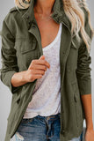 Casual Solid Patchwork Turndown Collar Outerwear(5 Colors)