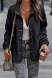 Casual Solid Patchwork Pocket Half A Turtleneck Outerwear(7 Colors)