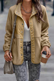 Casual Solid Patchwork Pocket Half A Turtleneck Outerwear(7 Colors)