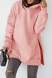 Casual Solid Solid Color Hooded Collar Tops