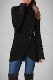 Elegant College Solid Buttons POLO collar Outerwear(5 Colors)