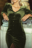 Elegant College Solid Solid Color V Neck Wrapped Skirt Dresses