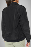 Street Solid Pocket Zipper U Neck Outerwear