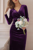 Sweet Elegant Solid Solid Color V Neck Evening Dress Dresses(4 Colors)