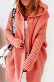 Street Solid Asymmetrical Hooded Collar Cardigans(15 Colors)