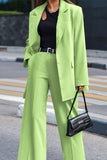Work Elegant Turn-back Collar Long Sleeve Two Pieces(3 Colors)