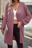 Casual Solid Solid Color O Neck Cardigans(6 Colors)