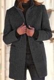 Casual Solid Mandarin Collar Outerwear(6 Colors)