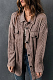 Casual Street Solid Pocket Turndown Collar Outerwear