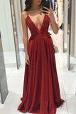 Celebrities Elegant Solid Backless V Neck Princess Dresses