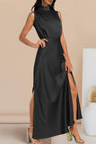 Celebrities Elegant Solid Halter A Line Dresses(5 Colors)