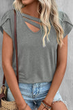 Casual Simplicity Solid V Neck T-Shirts(9 Colors)