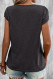 Casual Simplicity Solid V Neck T-Shirts(9 Colors)