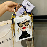Casual Print Patchwork Chains Bags(5 Colors)