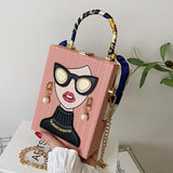 Casual Print Patchwork Chains Bags(5 Colors)