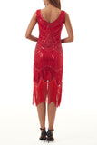 Celebrities Elegant Solid Tassel U Neck Evening Dress Dresses