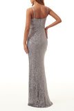 Elegant Formal Solid Sequins V Neck Evening Dress Dresses(5 Colors)
