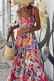 Casual Elegant Floral Patchwork Printed Dress Dresses