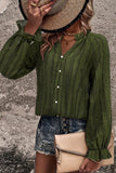 Celebrities Elegant Solid Flounce V Neck Tops
