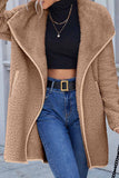 Casual Solid Patchwork Turndown Collar Outerwear