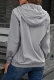 Casual Sportswear Solid Pocket Hooded Collar Outerwear