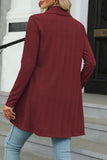 Casual Solid Asymmetrical Turndown Collar Tops