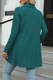 Casual Solid Asymmetrical Turndown Collar Tops