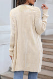 Casual Daily Solid Pocket Cardigan Collar Tops(3 Colors)