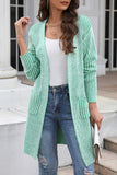 Casual Daily Solid Pocket Cardigan Collar Tops(3 Colors)