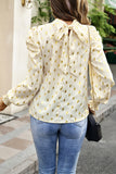 Elegant Polka Dot Fold Half A Turtleneck Blouses(6 Colors)