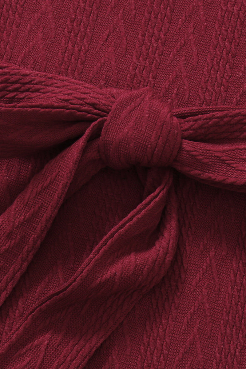 Solid Bandage Half A Turtleneck Long Sleeve Dresses(4 Colors)