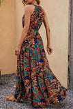 Bohemian Floral Patchwork Printed Dress Dresses