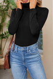 Daily Simplicity Solid Turtleneck Tops(6 Colors)