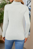Daily Simplicity Solid Turtleneck Tops(6 Colors)