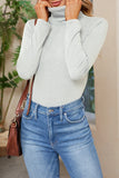 Daily Simplicity Solid Turtleneck Tops(6 Colors)