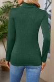 Daily Simplicity Solid Turtleneck Tops(6 Colors)