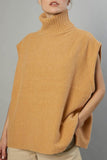 Work British Style Solid Patchwork Turtleneck Tops