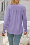 Casual Solid Hollowed Out Stringy Selvedge V Neck Tops