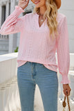 Casual Solid Hollowed Out Stringy Selvedge V Neck Tops