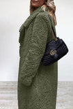 Casual Solid Patchwork Turndown Collar Outerwear