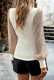 Elegant Solid Sequins Half A Turtleneck Tops(4 Colors)