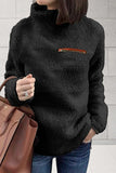 Casual Solid Patchwork Turtleneck Tops(6 Colors)