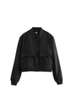 Casual Solid Pocket Buttons Mandarin Collar Outerwear(3 Colors)