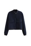 Casual Solid Pocket Buttons Mandarin Collar Outerwear(3 Colors)