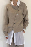 Casual Solid Make Old Buttons O Neck Outerwear(6 Colors)