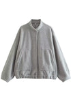 Casual Simplicity Solid Pocket Mandarin Collar Outerwear(7 Colors)